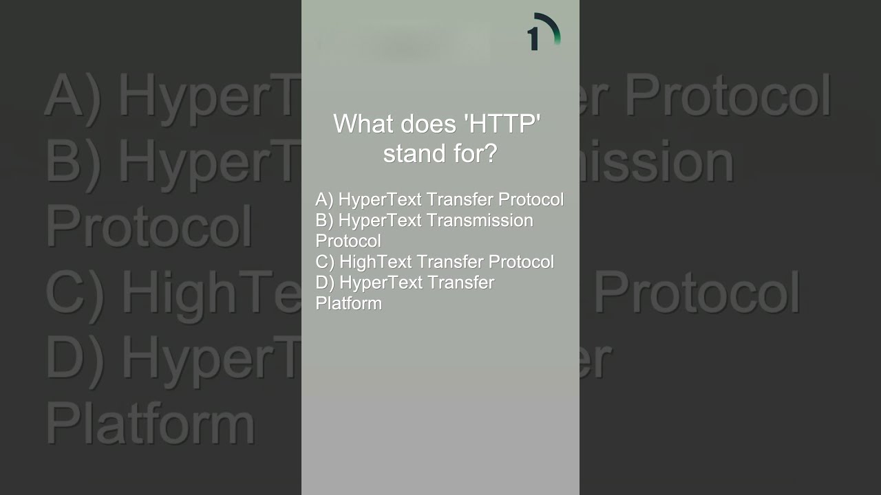 What does 'HTTP' stand for? 