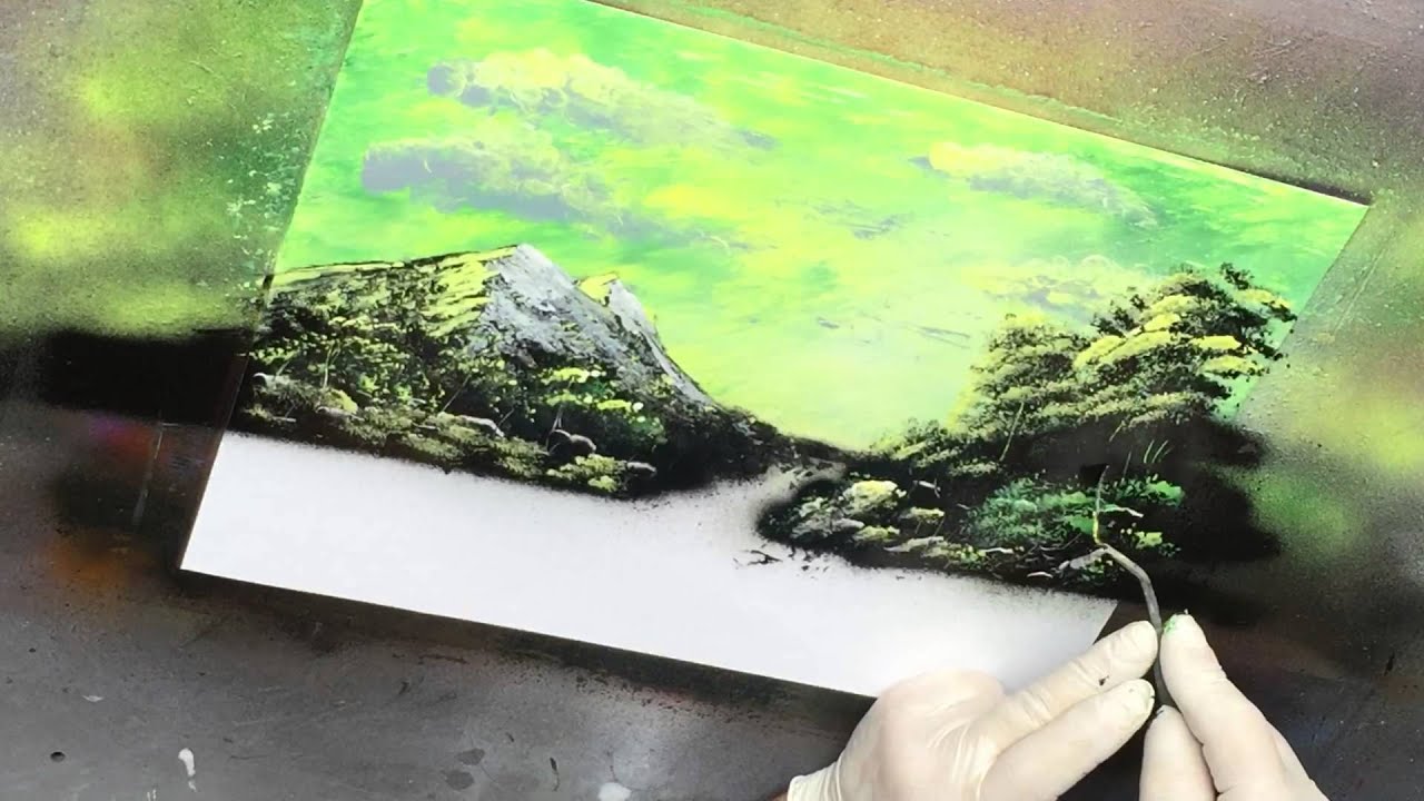 Spray Paint Art 8 Complete landscape. also