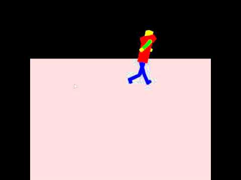 OpenGL Running Man with Jumping and Joints