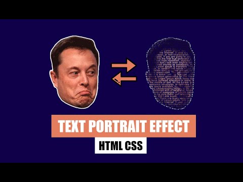 Text Portrait Effect