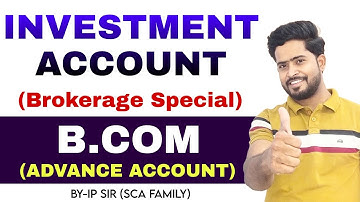 Investment accounting bcom in marathi - Problem with solution