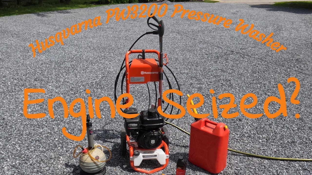 Husqvarna PW3200 Pressure Washer Seized Motor?? YouTube