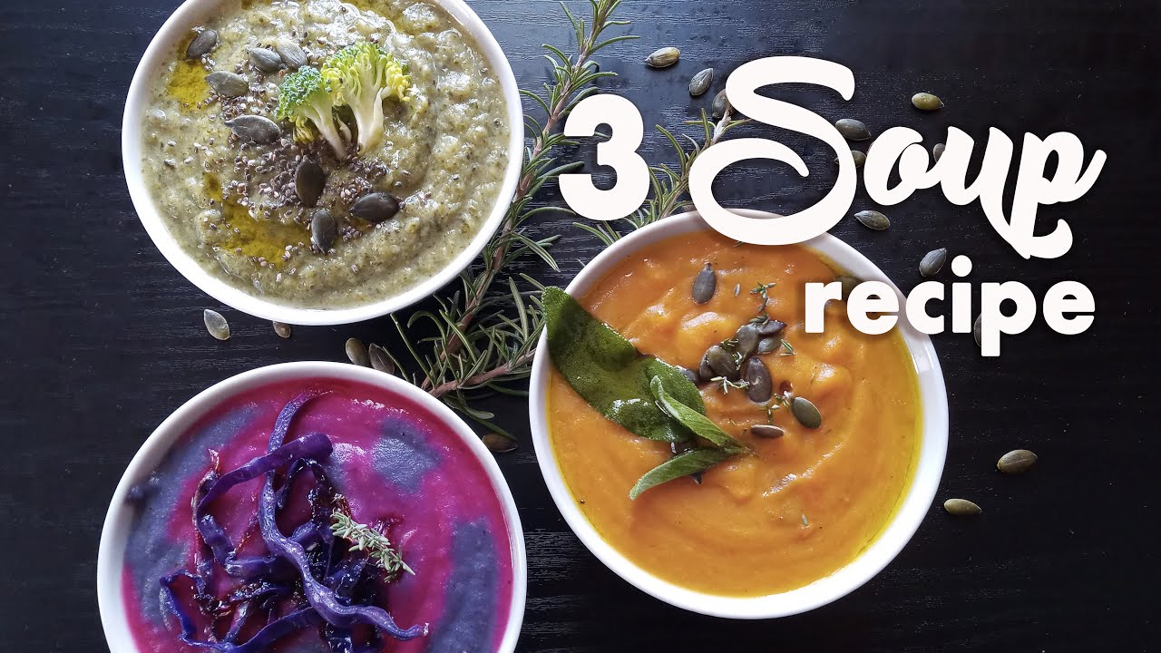 3 Easy Vegetable Soup Recipes 😋  | Hearty Soups and Easy to Make! 🥣