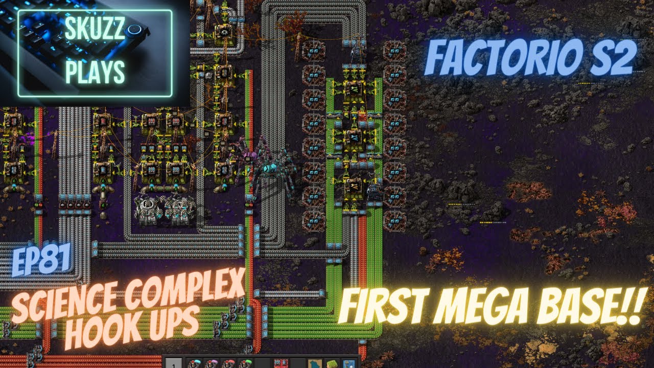 Factorio Series 2 - 81 - SCIENCE COMPLEX - HOOKUPS - Playthrough - YouTube