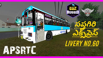 APSRTC SAPTHAGIRI EXPRESS BLUE COLOR BUS MOD IN BUSSID / IN TELUGU / BY SRK BUSSID HUB / BUSSID