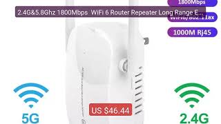 2.4G&amp;5.8Ghz 1800Mbps  WiFi 6 Router Repeater Long Range Exten... — Amazing Value 2026 | Must Have!