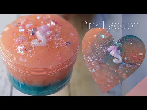 【ASMR】ピンクラグーン??【m's slime】〜たぷたぷジェリーは、バッチバチ〜 "Pink Lagoon" jiggly jelly slime -No talking-