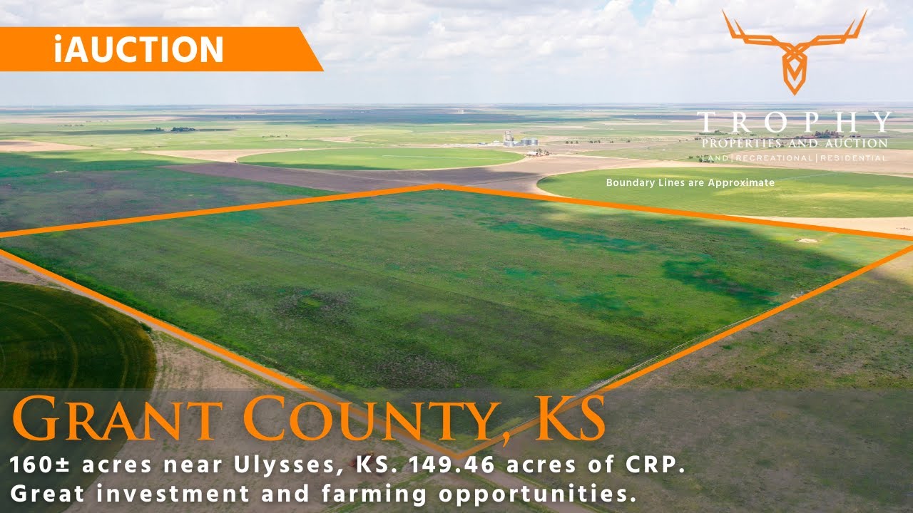 160± Acres in Grant County, KS Land iAuction CRP Trophy Properties and Auction YouTube