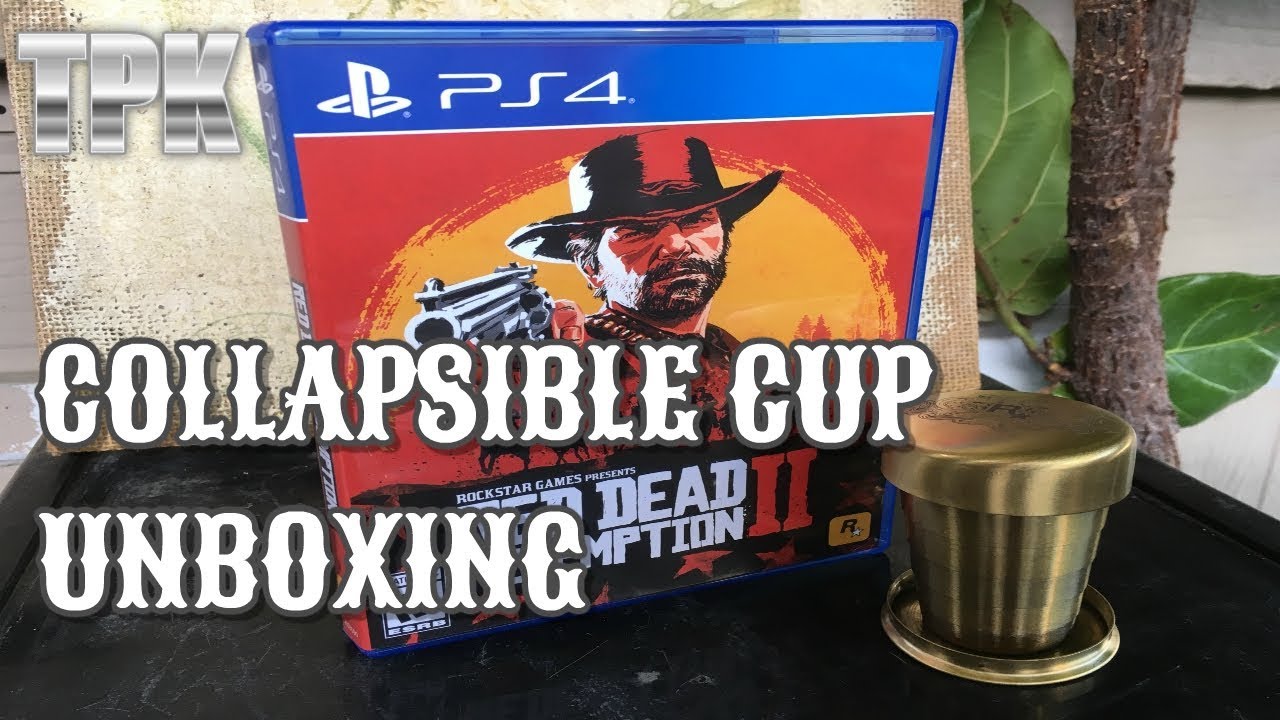 RDR2 - Unboxing Golden Collapsible Cup Shot Glass - YouTube