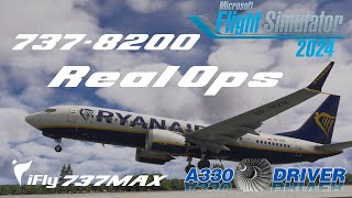 Ryanair 737-8200 Real Ops | Brussels South (Charleroi) - Biarritz | Real 737 Pilot