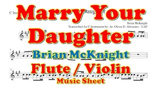 *Brian McKnight - Marry Your Daughter - Music Sheet | Play Along for Flute & Violin
