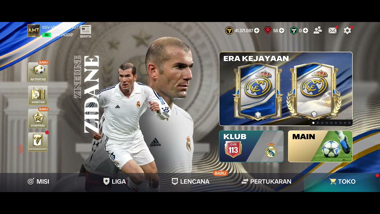 GACHA GLORIOUS ERAS REAL MADRID DI FC NEXON DAPAT RAUL TANDA TANGAN GRATIS! - FC MOBILE NEXON KOREA
