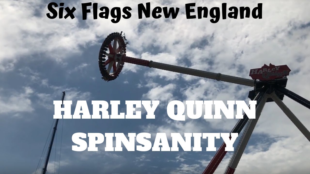 Six Flags New England - Harley Quinn Spinsanity - Full Cycle Off Ride - New for 2018