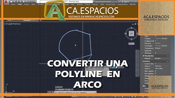 COMO CONVERTIR UNA POLILINEA (POLYLINE) EN ARCO EN AUTOCAD