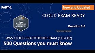 Pass AWS Cloud practitioner with exam question. 🔥 500 Questions Part-1