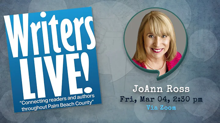 Writers LIVE! Presents: JoAnn Ross