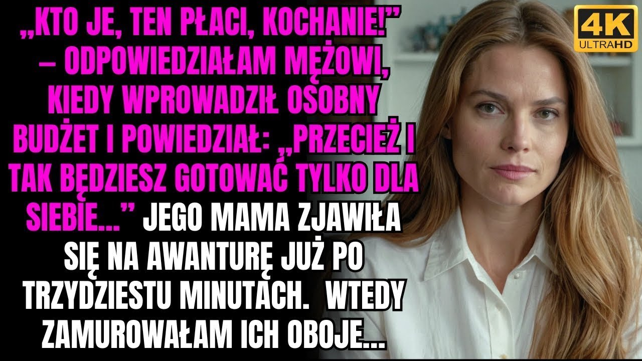 „Przecież i tak będziesz gotować tylko dla siebie…” — powiedział mąż, wprowadzając osobny budżet