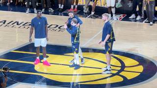 Indiana Pacers Fanjam 2026 Rookie Show Braden Smith, Rienk Mast, Keba Keita, Three Staff Members