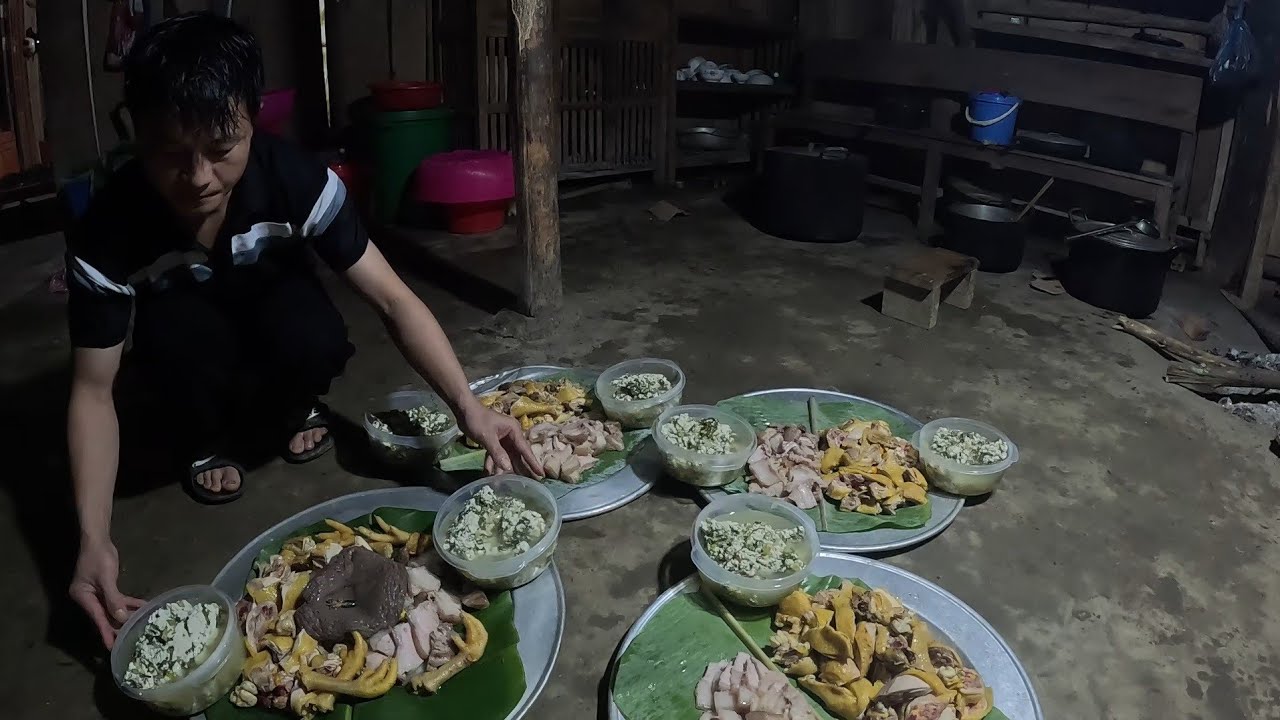 #913. Gà đồi, rau rừng mời anh em đến chơi cùng đón giao thừa, phiêu lưu trong rừng