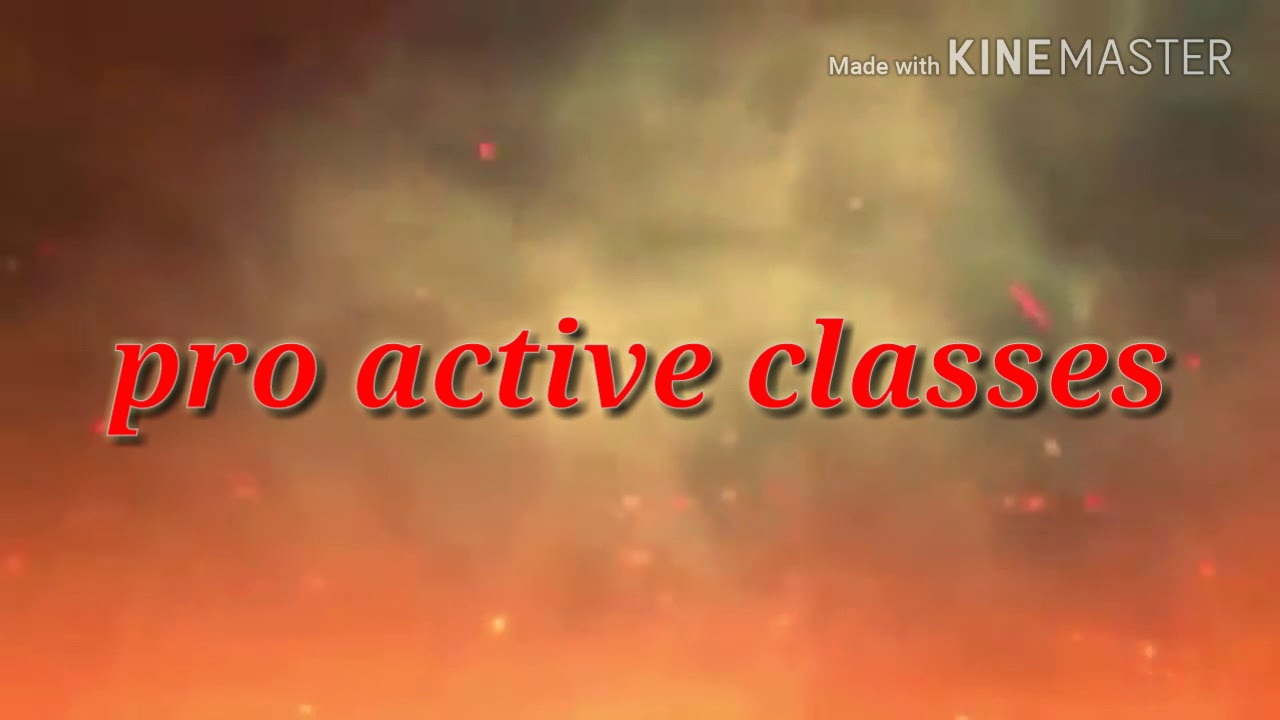 PRO ACTIVE CLASSES - YouTube