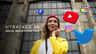 Social Media Icons Pack - Free Pack Of Trackable 3D Social Media Icons For mTracker 3D - MotionVFX