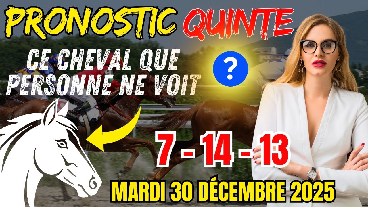 QUINTÉ+ DEAUVILLE 30/12/2025 : Analyse Complète Prix Ouest France | Pronostics + Chevaux Cachés 🏇