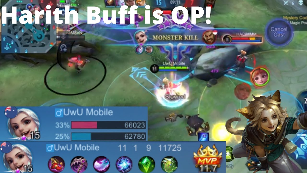 New Buffed Harith is OP! | Harith Best Build and Emblem 2022 mobile Legends