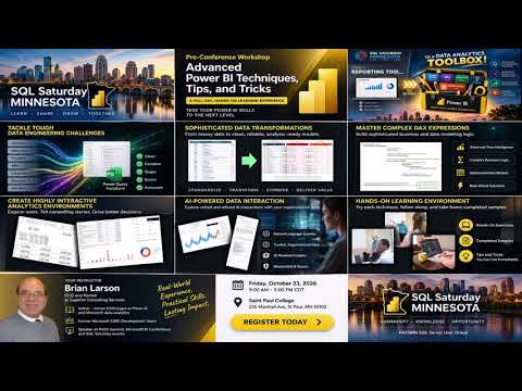 SQL Saturday MN Advanced Power BI Precon Promo 2026