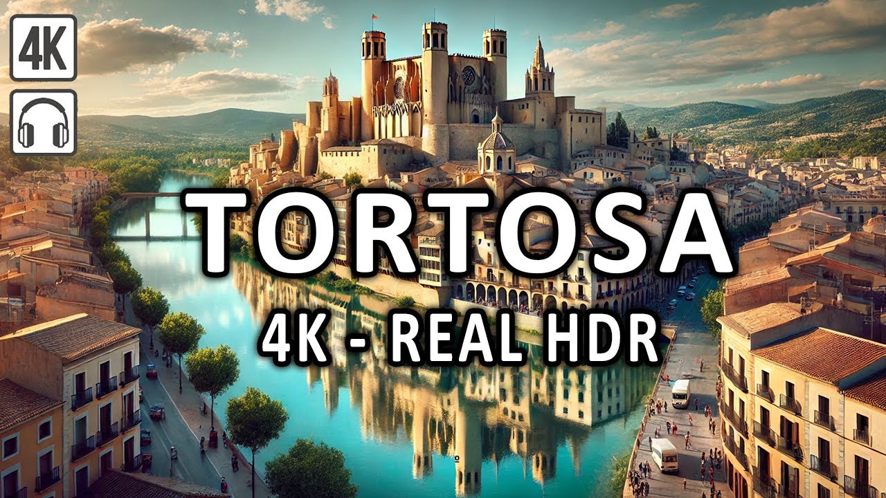 TORTOSA - TARRAGONA | 4K Dolby Vision HDR | Walking tour Spain