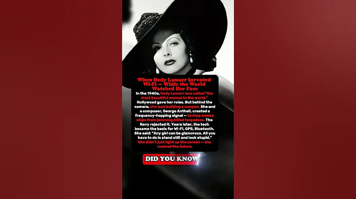 She Invented Wi-Fi But Nobody Noticed! #Famous #Celebrities #History #legends