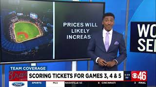 World Series ticket prices surge as Braves ahead of Game 3 at Truist Park