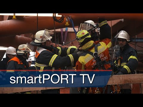 Emergency Drill in the Port of Hamburg