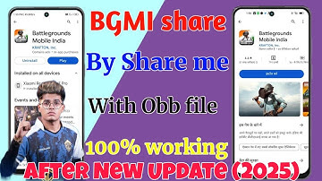 How To Share Bgmi After New Update 2025 | BGMI+OBB Folder Share Kaise Kare #bgmi