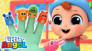 Finger Family Animals + Baby Shark | @Littleangel Kids Songs & Nursery Rhymes