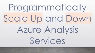 Programmatically Scale Up and Down Azure Analysis Services