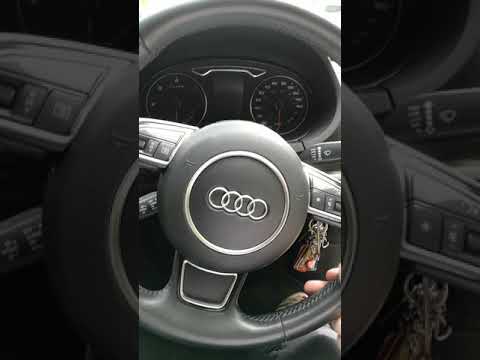 How to adjust steering wheel on Audi A3 RHD