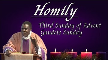 Homily• December 15, 2024•Third Sunday of Advent•Gaudete Sunday