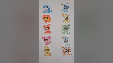Poppy playtime smiling critters3 matching line puzzle🎲