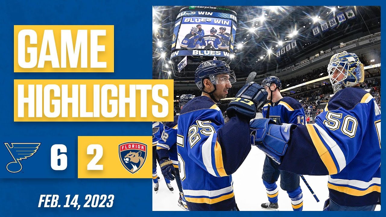 Game Highlights Blues 6, Panthers 2
