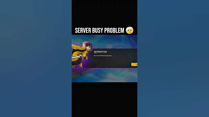 SERVER BUSY PROBLEM 🤕 free fire not open - server busy problem #ffa2bgaming