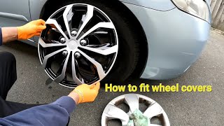 How to fit hubcap wheel covers and find the correct one  Cheap car mod you must do