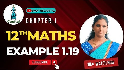 Class 12 Maths Chapter1 Example1.19 Applications of Matrices and Determinants Rank of a Matrix Ex1.2