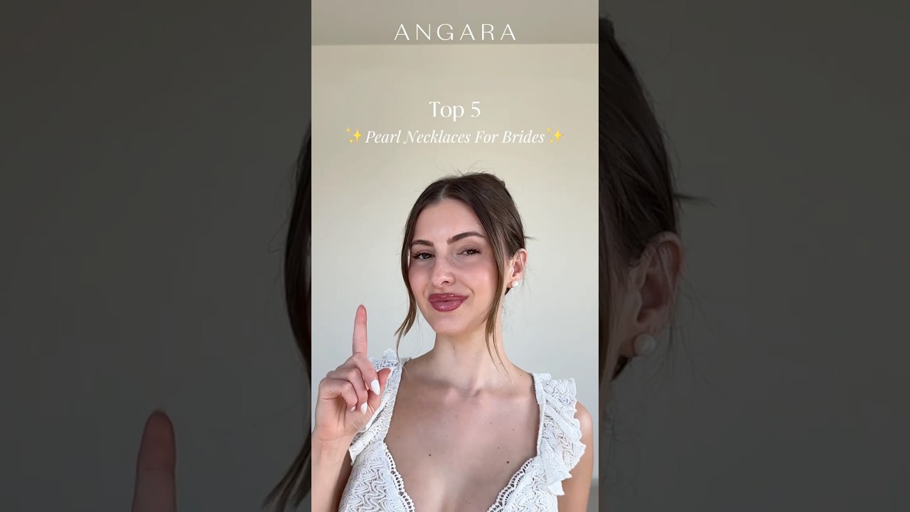 Pearls Your Wedding Dress Deserves 🤍| Bridal Pearl Necklaces | Pearl Jewelry | Angara Jewelry