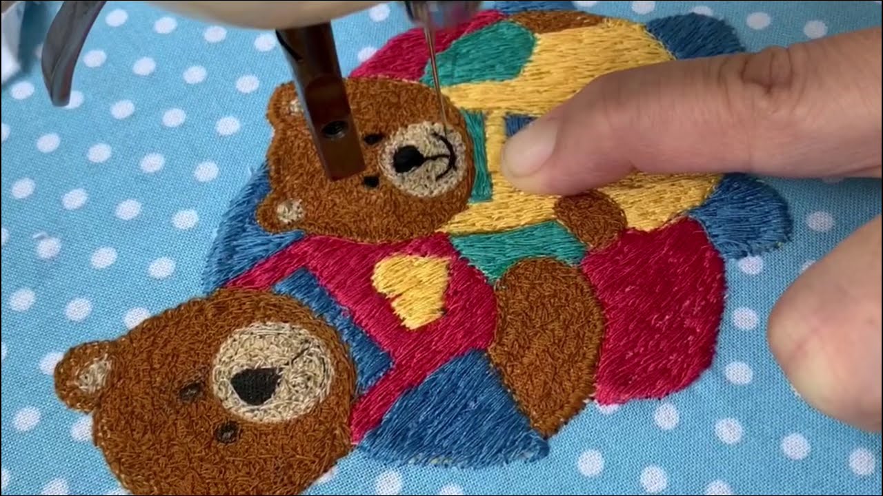 Quick gift I embroider on a sewing machine without transferring the pattern YouTube