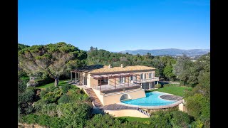 Luxury property in Cannes Croix des Gardes with stunning sea view