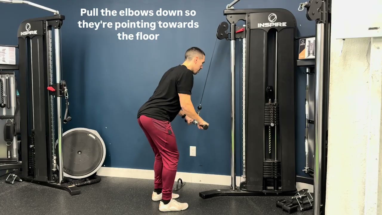 Straight Bar Tricep Pushdown