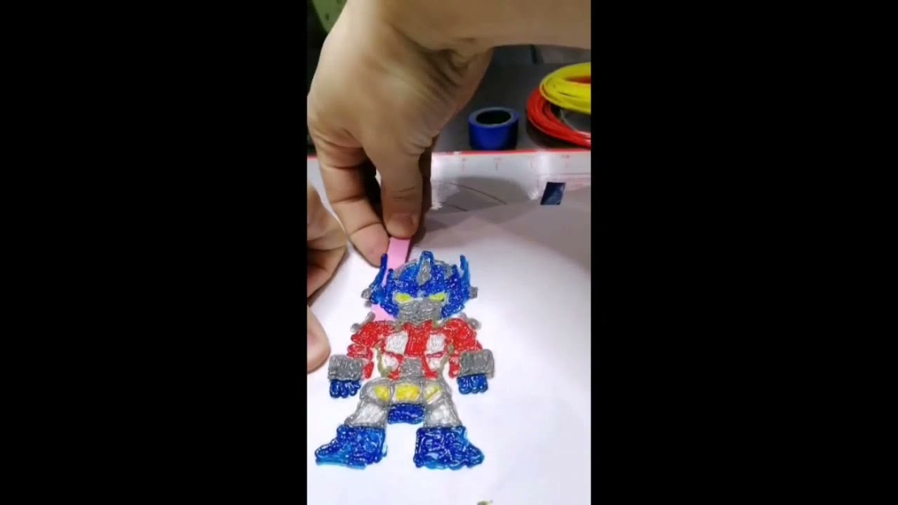 Фигурка Optimus Prime с помощью 3D Pen-2