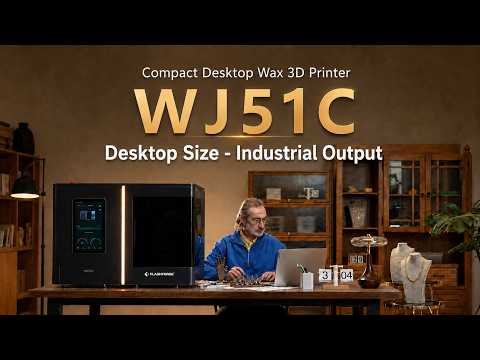WJ51C: The World’s First Desktop Wax 3D Printer for Jewelry Precision