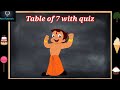 Table of 7 | multiplication table of 7 | Tables | Learn Tables | Maths Tables | Tables