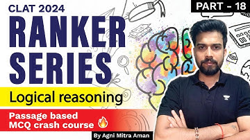 CLAT 2024 - Ranker Series | Logical Reasoning - Part 18 | CLAT 2024 | Unacademy CLAT #clat #clat2024